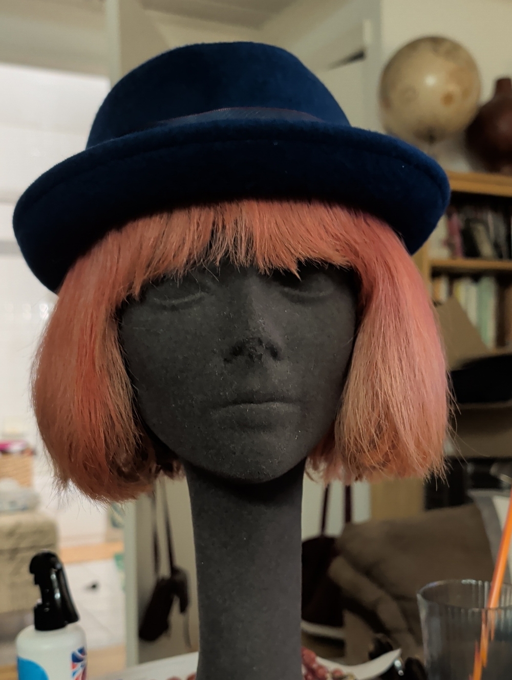 Goorin Bros Blue Wool Bowler Hat